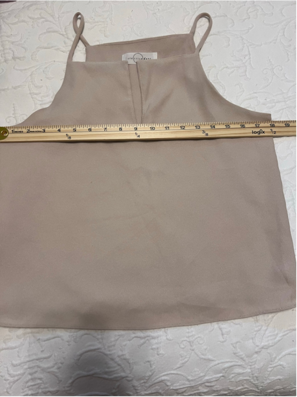 Women's Six Crisp Days Beige Sleeveless Tank Top size M - Picture 3 of 5